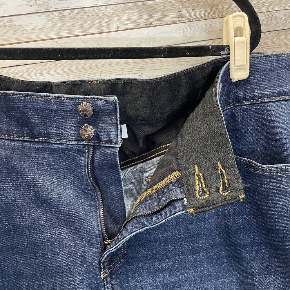 Lane Bryant Womens 24R Jeans Tighter Tummy Tech Stretch Blue Dark Wash High Rise - Picture 3 of 7